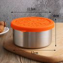 1Pc Portable Stainless Steel Kitchen Food Container Bowl Keep-Fresh Box Wit