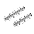 7pcs 2-8 Strands Slide Magnetic Tube Clasps for Necklace Jewelry Findings