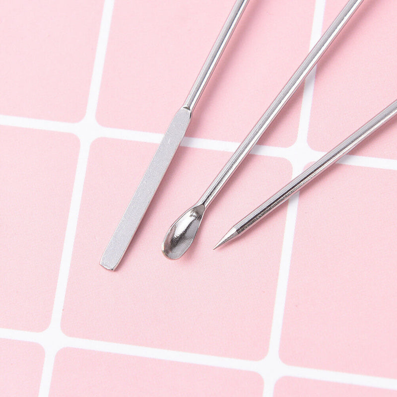 3pcs Nail Art Stirring Rod Tool Mixing UV Gel Nail Dotting Picker Nail Art`T Gw