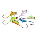 6PCS/Lot Winter Ice Fishing Hook Lure Quality Mini Metal Bait Fish 2.6Cm 1.