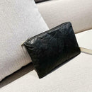 Retro Eco-Friendly Female Solid Color Clutch Women Tide Makeup Bags (Black) A