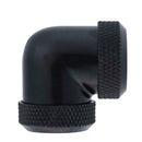 14mm OD G1/4 Inner Thread 90 Degree Water Cooling Tube Connector(Black) A