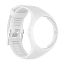 Silicone Wrist Band Strap Holder with Clasp for Polar M200 Sport Watch White