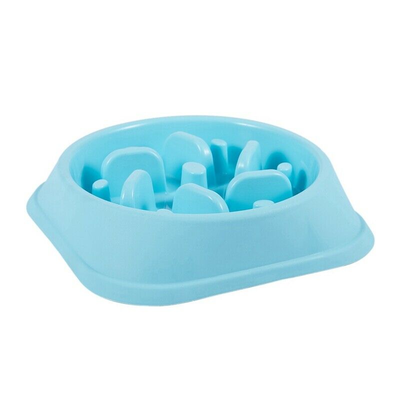 Pet Bowl Plastic Slow Feed Dog Bowl Anti-skid Food Feeder Interactive Stopi