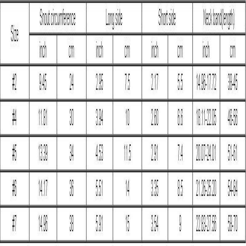 Pet Dog Large Mouth Basket Cage Adjustable Protect Muzzle Stop Barking Siz TLO