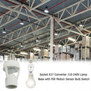 Socket E27 Converter Adapter 110-240V Lamp Base w/PIR Motion Sensor Bulb Switch