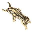 1pc Mini Portable Retro Brass Bull Statue Keychain Ornament Sculpture Ornamen Hn