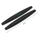 1pair Car Bumper Carbon Fibre Protector Corner Guard Rubber.StickerBlack