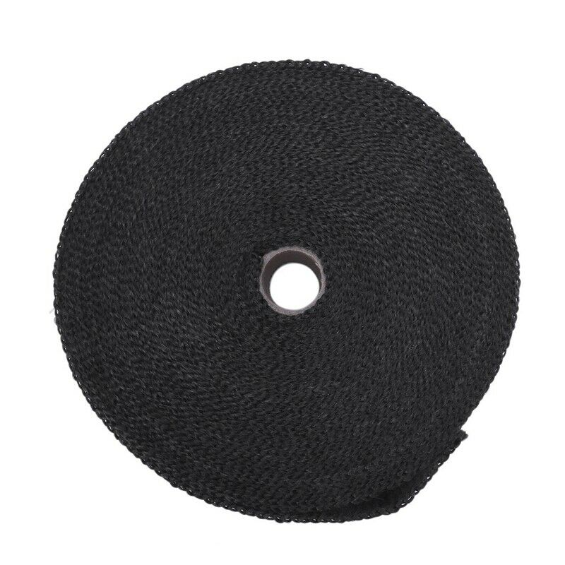 Black Fiberglass Exhaust Header Wrap Pipe Wrap Tape Turbo Heat Insulation C H9L9