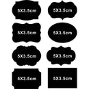 80pcs Chalkboard Blackboard Stickers Tags Craft Wedding Kitchen Jar Labels