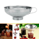 Stainless Steel Wide Mouth Funnel Kimchi Jam Filling Canning Hopper Filter