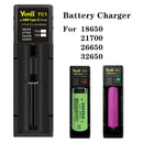 USB-C Smart Battery Charger Single Slots For 18650 21700 26650.etc Nimh Ba_SE