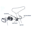 Safety Bike Tail Rear Light Flash MTB Road Bike Waterproof Bright LED Flashlight