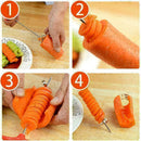 1*Vegetables Potato Carrot Spiral Screw Slicer Cutter Tool Kitchen I8I7 I0D H8M6