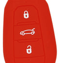 Car Key Protive Cover Holder for BUICK Flip Smart 3 Buttons Remote Key Fob  Red