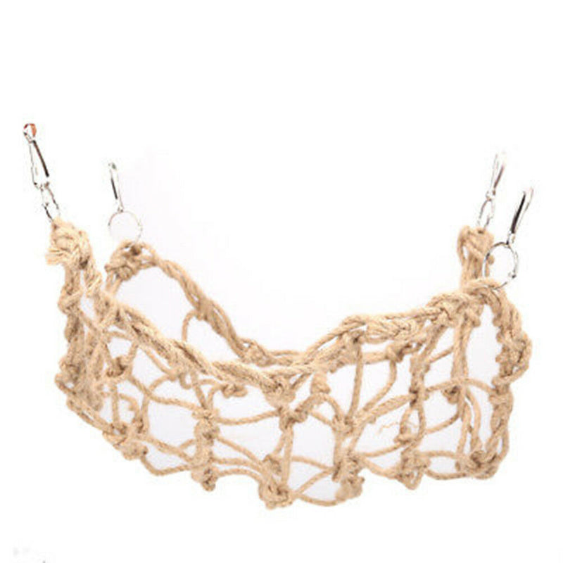 Pet Bird Swing Parrot Parakeet Budgie Cockatiel Cage Hammock Hanging FunnyJ Tw