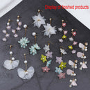 7Pairs Mix Flower Drop Earrings Material DIY Handmade Jewelry MakingSet Craft OZ