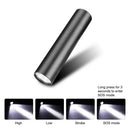USB Rechargeable Mini XPE LED Flashlight 4 Modes Torch for Outdoor Indoor A