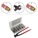 80Pcs 1/4 inch - 15/16 inch Stainless Steel Single Ear Hose Clamps Pex Pinc