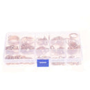 280 Pcs Assorted Copper Washer Gasket Set Flat Ring Seal Assortment Kit M5- N1Q9