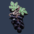 Grape Brooches for Women Cute Luxury Brooch Pin Fashion Jewelry Elegant Wed