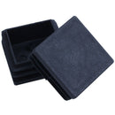 Plastic Square Tube Inserts End Blanking Cap 38mm x 38mm 10 Pcs Black
