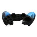 Camo Blue Game Controller Gamepad Skin + Thumb Stick Grips Cap for PS4