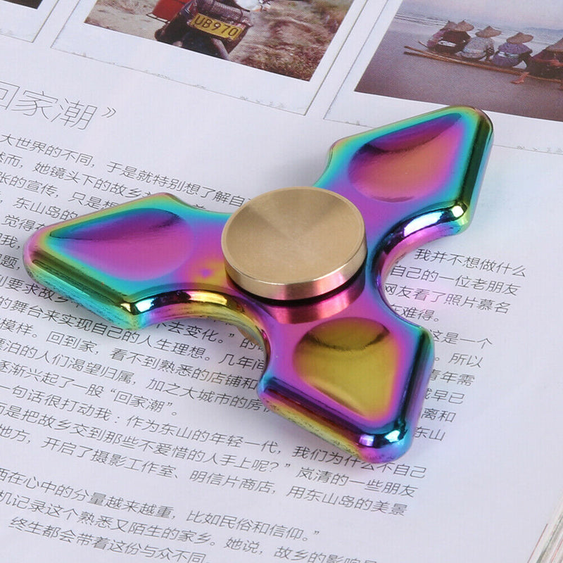 Alloy Three Leaves Finger Spinner Fidget Spinner Hand Toys