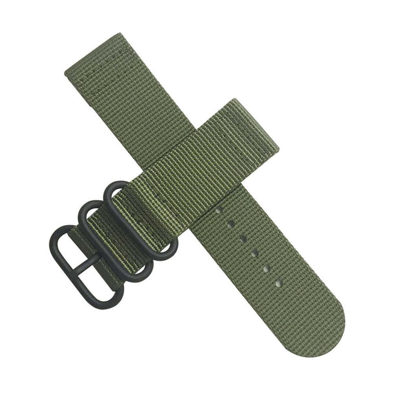 Army Green Nylon Wristwatch Strap Watch Band for Garmin Fenix 3