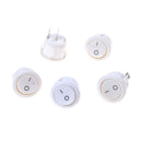 5 X Car 12V ON/OFF Round Rocker Boat Toggle Switch Push Button White Z