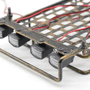 RC 1:10 Roof Luggage Rack LED Light Bar Wrangler for Tamiya CC01 SCX10 Axia