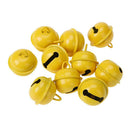 20pcs 25mm Metal Jingle Bells Christmas Hanging Decor Pet Pendant (Yellow)
