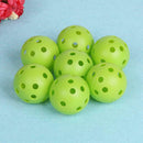 6pcs Plastic Whiffle Airflow Hollow Golf Practice Green Round Training Ball