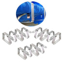 12PCS Stainless Steel Tablecloth Tables Cover Clips Holder Clamps Party Tools