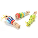 Animal Whistle Music Enlightenment Baby Children Educational Wood Kids Toys M&