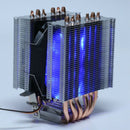 Lanshuo 6 Heat Pipe 3 Wire With Light Single Fan Cpu Fan Radiator Cooler He