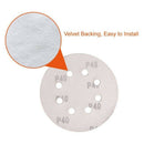 76 Pcs 8 Holes Sanding Discs, 5 Inch Hook and Loop include 40/ 60/ 80/ 100/