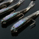 1Pcs Maggot Grub Soft Lure Baits Worms Glow Shrimps Fish Lures Plastic 22cm A6P8
