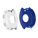 2xSmart Watch Screen Protector Case Protective Silicone Blue/Black For