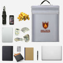 Fireproof Document Bag Holder Pouch Home Office Safe Bag Fire Water Resista