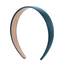 Solid Color Hair Hoops Simple Headband Women Girl Wide Hairband (Lake Blue) A