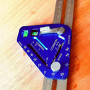 Multifunctional Woodworking Protractor Carpenter Tools Triple-cornered Rule