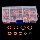 200pcs M5-M14 Box-packed Durable Copper Hardware Oil Seal Fitting Ring Seal N9W8
