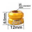 Bike Vacuum Tire Law Mouth Nut Bicycle Tire Inner Tube Valve Caps Yellow