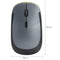 2.4G Wireless Mouse Optical 4 Button 1600DPI Mice w/USB Receiver (Grey)