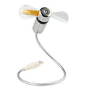 Portable Mini USB LED Clock Fan Cooler with Real Time Display Function Fan Delux