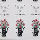 60PCS Thankyou Flowers Paper Baking Cake Seal Label Hand Made Gift StickersSP