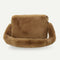 Women Plush Messenger Bag Big Capacity Fluffy Shoulder Handbags (Brown)