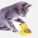 Cats Puzzle Turntable Windmill Ball Interactive Toys Pet Supplies (Yellow)