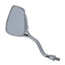 2pcs Mirror Mirror Side Plastic ABS Chrome Skeleton for Motorcycle J6T3
